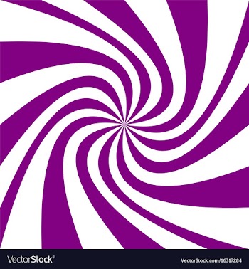Purple spiral design background vector image