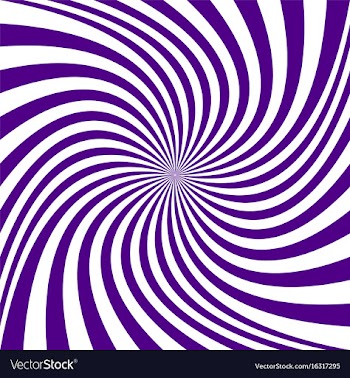 Purple spiral design background vector image