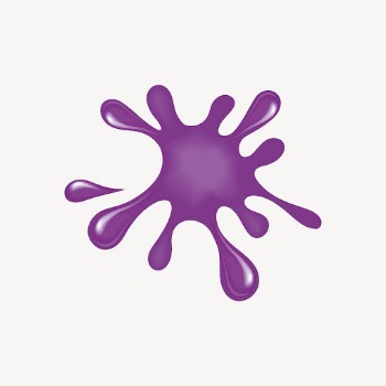 Purple splash sticker, texture illustration | Free PSD - rawpixel