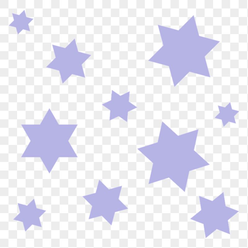 Purple stars png sticker, cute | Free PNG - rawpixel