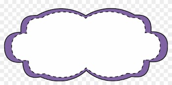 Purple Stitched Frame Frame With A Purple Border And - Colorful Frames Png Clipart