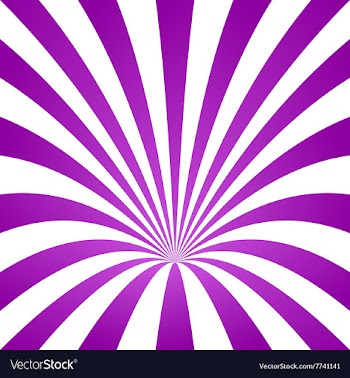 Purple striped cone design background vector image