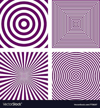 Purple striped pattern background set vector image