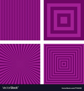 Purple striped pattern background set vector image