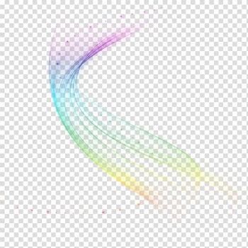 Purple, teal, green, and yellow color wave, Light Magic , Colorful decorative background PPT transparent background PNG clipart