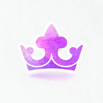 Purple textured paper crown sticker design element | Free  illustration - 2343882