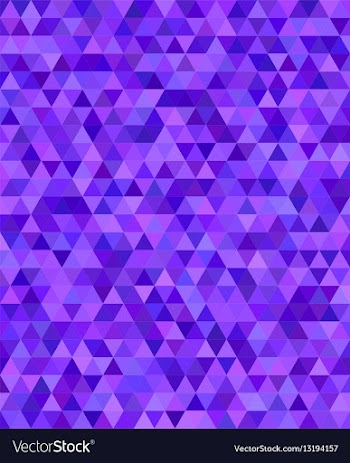 Purple triangle mosaic background design vector image