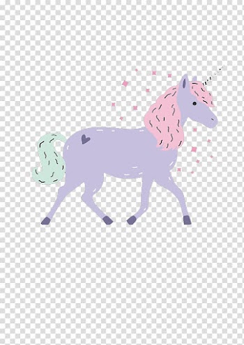 Purple unicorn illustration, Unicorn horn Illustration, Color unicorn transparent background PNG clipart