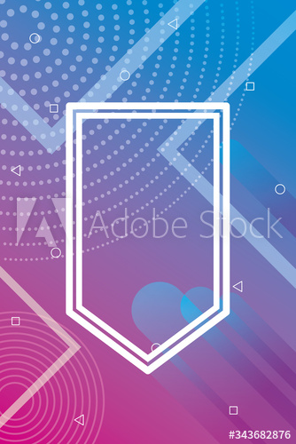 purple vibrant colors background with shield