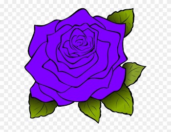 Purple - Violet Roses Clip Art