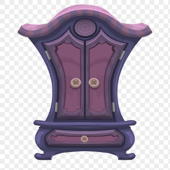 Purple wardrobe furniture png sticker | Free PNG - rawpixel