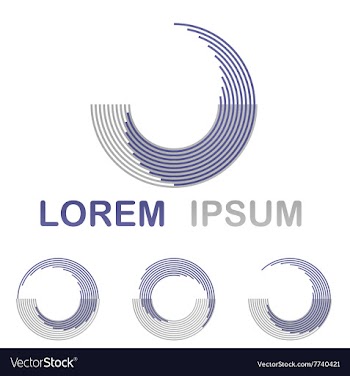Purple water spa health and wellness symbol set vector image