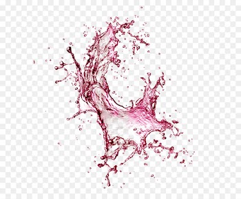 Purple water splash effect element 