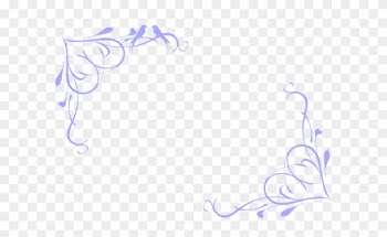 Purple Wedding Border Clipart