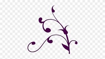 Purple Wedding Corner Swirl Clip Art At Pic Png Images - Tree Branch Clip Art