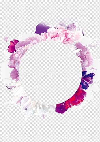 Purple, white, and red petaled flowers , Flower Purple Color Pink, Purple flowers garland transparent background PNG clipart