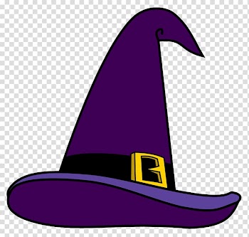 Purple witch hat , Witch hat Magician , Purple Witch Hat transparent background PNG clipart