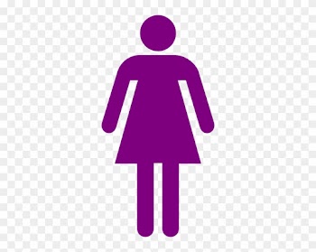 Purple Woman Figure Clip Art At Clker - Girl Stick Figure Transparent Background