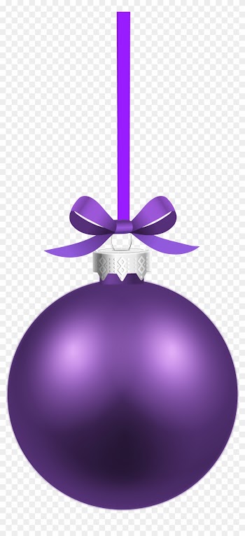 Purple Xmas Clip Art - Violet Christmas Ball