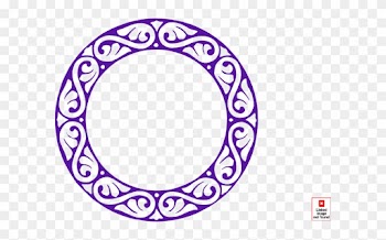 Purplecircley Clip Art - Circle Borders Transparent Purpke