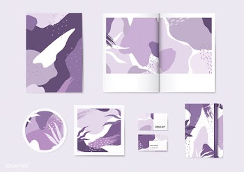 PurpleMemphis pattern vector set | Free stock vector - 540052