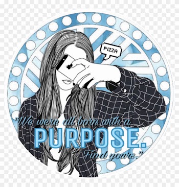 🙂 Purpose Life Quote Icon Circle Don't Claim As Your - Clouds With Girl