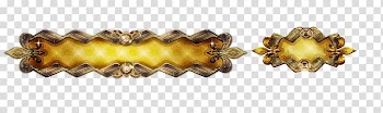 Push-button Filtre, Gold decorative borders button transparent background PNG clipart