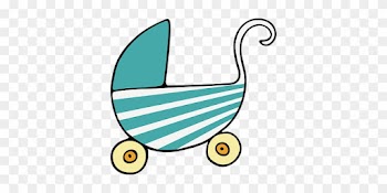 Push Chair Children's Perambulator Baby Bu - Baby Shower Clip Art