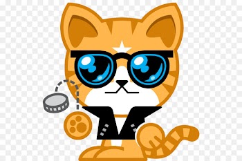 Pusheen Cat Facebook Sticker Telegram - robocar background 