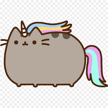 Pusheen Cat Gund Greeting & Note Cards Birthday - unicorn 