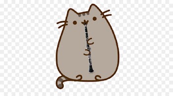 Pusheen Sticker Cat Facebook Clip art - clarinet 