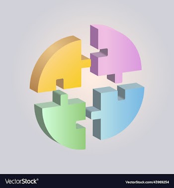 puzzle circle colorful
