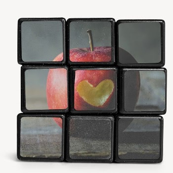 Puzzle cube mockup, apple design | Free PSD Mockup - rawpixel