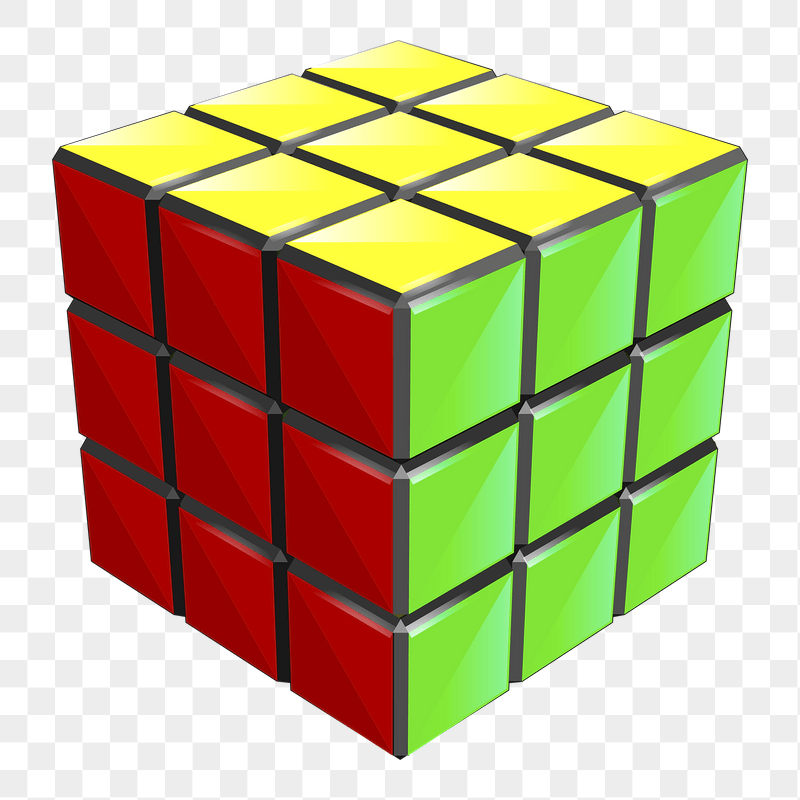 Puzzle cube png sticker illustration, | Free PNG - rawpixel