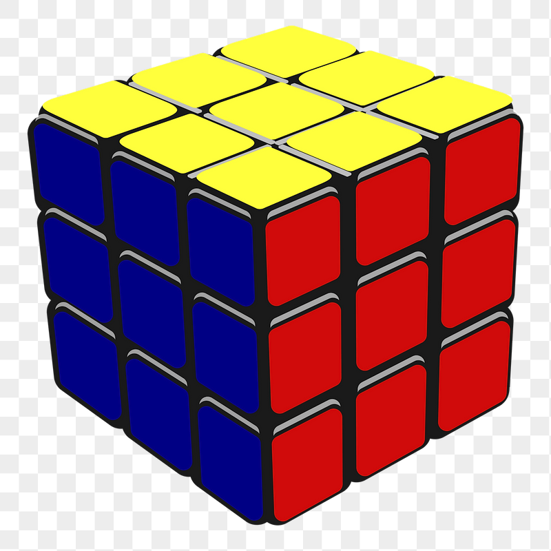 Puzzle cube png sticker illustration, | Free PNG - rawpixel