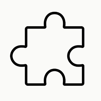 Puzzle outline web icon vector game symbol | Free stock illustration | High Resolution graphic