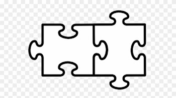 Puzzle Piece Puzzle Clip Art - 2 Puzzle Pieces Template