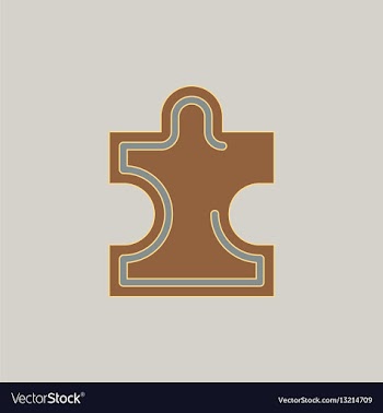 Puzzle piece vector image