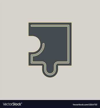 Puzzle piece vector image