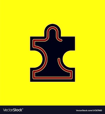 Puzzle piece vector image