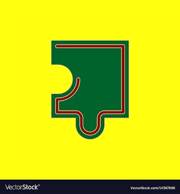 Puzzle piece vector image