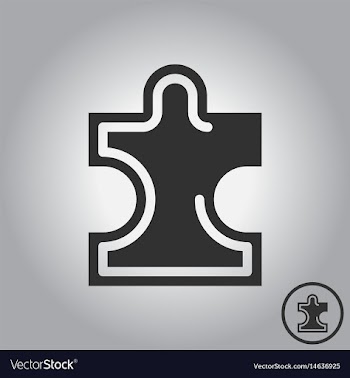 Puzzle piece vector image