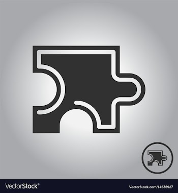 Puzzle piece vector image