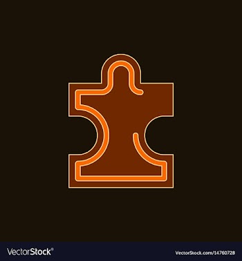 Puzzle piece vector image