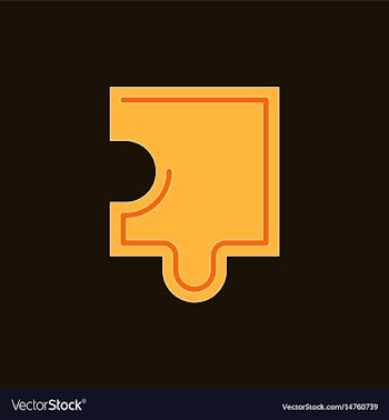 Puzzle piece vector image