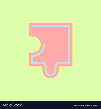 Puzzle piece vector image