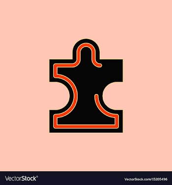 Puzzle piece vector image