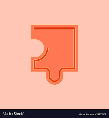 Puzzle piece vector image