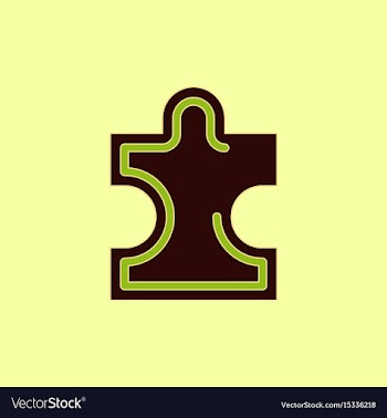 Puzzle piece vector image