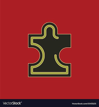 Puzzle piece vector image